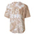 Polynesian Women's Day Baseball Jersey Plumeria Passion - Beige LT7 - Polynesian Pride