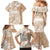 Polynesian Women's Day Family Matching Mermaid Dress and Hawaiian Shirt Plumeria Passion - Beige LT7 - Polynesian Pride