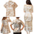 Polynesian Women's Day Family Matching Puletasi and Hawaiian Shirt Plumeria Passion - Beige LT7 - Polynesian Pride