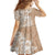 Polynesian Women's Day Family Matching Summer Maxi Dress and Hawaiian Shirt Plumeria Passion - Beige LT7 - Polynesian Pride