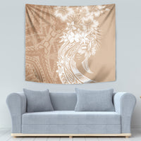 Polynesian Women's Day Tapestry Plumeria Passion - Beige LT7 - Polynesian Pride