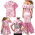 Polynesian Women's Day Family Matching Mermaid Dress and Hawaiian Shirt Plumeria Passion - Pink LT7 - Polynesian Pride