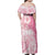 Polynesian Women's Day Family Matching Off Shoulder Maxi Dress and Hawaiian Shirt Plumeria Passion - Pink LT7 - Polynesian Pride