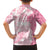 Polynesian Women's Day Family Matching Off Shoulder Short Dress and Hawaiian Shirt Plumeria Passion - Pink LT7 - Polynesian Pride