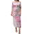 Polynesian Women's Day Family Matching Puletasi and Hawaiian Shirt Plumeria Passion - Pink LT7 Mom's Dress Pink - Polynesian Pride