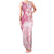 Polynesian Women's Day Family Matching Tank Maxi Dress and Hawaiian Shirt Plumeria Passion - Pink LT7 Mom's Dress Pink - Polynesian Pride