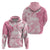 Polynesian Women's Day Hoodie Plumeria Passion - Pink LT7 - Polynesian Pride