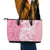 Polynesian Women's Day Leather Tote Bag Plumeria Passion - Pink LT7 - Polynesian Pride