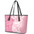 Polynesian Women's Day Leather Tote Bag Plumeria Passion - Pink LT7 - Polynesian Pride