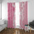 Polynesian Women's Day Window Curtain Plumeria Passion - Pink LT7 With Grommets Pink - Polynesian Pride