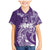 Polynesian Women's Day Family Matching Mermaid Dress and Hawaiian Shirt Plumeria Passion - Purple LT7 Son's Shirt Purple - Polynesian Pride