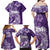 Polynesian Women's Day Family Matching Off Shoulder Maxi Dress and Hawaiian Shirt Plumeria Passion - Purple LT7 - Polynesian Pride