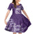 Polynesian Women's Day Family Matching Puletasi and Hawaiian Shirt Plumeria Passion - Purple LT7 Daughter's Dress Purple - Polynesian Pride