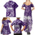 Polynesian Women's Day Family Matching Summer Maxi Dress and Hawaiian Shirt Plumeria Passion - Purple LT7 - Polynesian Pride