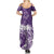 Polynesian Women's Day Family Matching Summer Maxi Dress and Hawaiian Shirt Plumeria Passion - Purple LT7 - Polynesian Pride