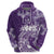 Polynesian Women's Day Hoodie Plumeria Passion - Purple LT7 - Polynesian Pride