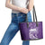 Polynesian Women's Day Leather Tote Bag Plumeria Passion - Purple LT7 - Polynesian Pride