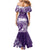 Polynesian Women's Day Mermaid Dress Plumeria Passion - Purple LT7 - Polynesian Pride