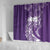 Polynesian Women's Day Shower Curtain Plumeria Passion - Purple LT7 - Polynesian Pride