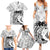 Polynesian Women's Day Family Matching Summer Maxi Dress and Hawaiian Shirt Plumeria Passion - White LT7 - Polynesian Pride