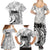 Polynesian Women's Day Family Matching Summer Maxi Dress and Hawaiian Shirt Plumeria Passion - White LT7 - Polynesian Pride