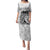 Polynesian Women's Day Puletasi Plumeria Passion - White LT7 Long Dress White - Polynesian Pride