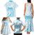 Polynesian Women's Day Family Matching Tank Maxi Dress and Hawaiian Shirt Plumeria Passion - Turquoise LT7 - Polynesian Pride