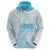 Polynesian Women's Day Hoodie Plumeria Passion - Turquoise LT7 - Polynesian Pride