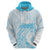 Polynesian Women's Day Hoodie Plumeria Passion - Turquoise LT7 - Polynesian Pride