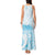 Polynesian Women's Day Tank Maxi Dress Plumeria Passion - Turquoise LT7 - Polynesian Pride