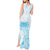 Polynesian Women's Day Tank Maxi Dress Plumeria Passion - Turquoise LT7 - Polynesian Pride