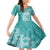 Polynesian Women's Day Family Matching Mermaid Dress and Hawaiian Shirt Plumeria Passion - Teal LT7 Daughter's Dress Teal - Polynesian Pride