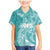 Polynesian Women's Day Family Matching Mermaid Dress and Hawaiian Shirt Plumeria Passion - Teal LT7 Son's Shirt Teal - Polynesian Pride