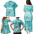 Polynesian Women's Day Family Matching Puletasi and Hawaiian Shirt Plumeria Passion - Teal LT7 - Polynesian Pride