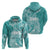 Polynesian Women's Day Hoodie Plumeria Passion - Teal LT7 - Polynesian Pride