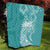 Polynesian Women's Day Quilt Plumeria Passion - Teal LT7 - Polynesian Pride