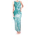 Polynesian Women's Day Tank Maxi Dress Plumeria Passion - Teal LT7 Women Teal - Polynesian Pride