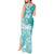 Polynesian Women's Day Tank Maxi Dress Plumeria Passion - Teal LT7 - Polynesian Pride