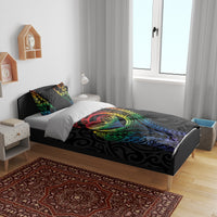 New Zealand Pride Bedding Set Takatapui Rainbow Fern LT7 - Polynesian Pride
