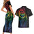 New Zealand Pride Couples Matching Short Sleeve Bodycon Dress and Hawaiian Shirt Takatapui Rainbow Fern