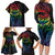 New Zealand Pride Family Matching Long Sleeve Bodycon Dress and Hawaiian Shirt Takatapui Rainbow Fern