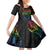 New Zealand Pride Family Matching Off The Shoulder Long Sleeve Dress and Hawaiian Shirt Takatapui Rainbow Fern