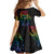 New Zealand Pride Family Matching Off The Shoulder Long Sleeve Dress and Hawaiian Shirt Takatapui Rainbow Fern