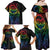 New Zealand Pride Family Matching Off Shoulder Maxi Dress and Hawaiian Shirt Takatapui Rainbow Fern