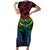 New Zealand Pride Family Matching Short Sleeve Bodycon Dress and Hawaiian Shirt Takatapui Rainbow Fern