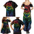 New Zealand Pride Family Matching Summer Maxi Dress and Hawaiian Shirt Takatapui Rainbow Fern