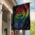 New Zealand Pride Garden Flag Takatapui Rainbow Fern