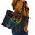 New Zealand Pride Leather Tote Bag Takatapui Rainbow Fern