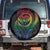 New Zealand Pride Spare Tire Cover Takatapui Rainbow Fern