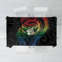 New Zealand Pride Tablecloth Takatapui Rainbow Fern LT7 Colorful - Polynesian Pride